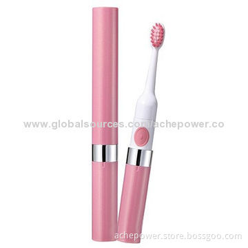 Sonic toothbrush with replaceable powered and easy to take in hand with good price